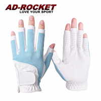 AD-ROCKET 高爾夫 極致透氣女士露指透氣手套 藍色 左右手各一 高爾夫手套 高球手套