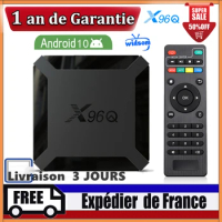 Best X96Q Android 10.0 Tv Box TV Box 1G 8G 2G 16G X96 Allwinner H313 Smart tv set top Box m3u ship from France