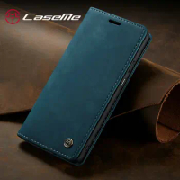 CaseMe Magnetic Flip Case For Oneplus 11 8 7 Pro 8T Leather Phone Case Luxury Retro Wallet Case For One Plus 7 8 11