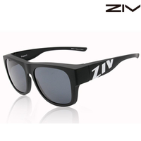 ZIV ELEGANT II 近視外掛太陽眼鏡 霧黑方圓+偏光灰REVO ZIV-107 S103023 BSMI D63966