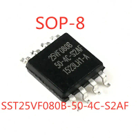 ชิปหน่วยความจำ IC SMD SST25VF080B 25VF080B SST25VF080B 50 4C S2AF SOP 8 SMD คุณภาพ 100% 5 ชิ้น/ล็อต 