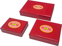 雙錢牌 3x4 木盒 關防印泥 ( 布包泥、泥面、海綿、高纖 可選 )