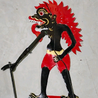 wayang kertas setan hitam