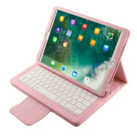 For iPad Pro 10.5 2017 2 in 1 Folio Smart Magnetic PU Leather Protective Stand Case Cover+Detachable Wireless Bluetooth Keyboard