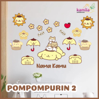 Kamila Creative- Stiker dinding custom nama karakter POMPOMPURIN-2