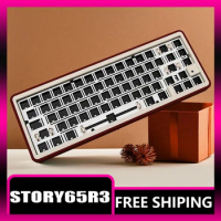 Story65R3 Mechanical Keyboard Kit Aluminum 3Mode 2.4G Bluetooth Wireless 65-key Customized Keyboard Gasket Office Gamer Man Gift