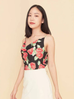 เสื้อสายเดี่ยว รุ่น Tsubaki สีดำ