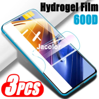 3PCS Gel Film For Xiaomi Poco F4 GT F3 F2 Pro Hydrogel Front Screen Protector For Poco F4GT F3GT F2Pro Little Not Safety Glass