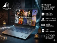 HP HyperX Omen 15 GA0555TX i5 14450HX RTX5050 16Gb 1Tb 15.3" WQXGA IPS