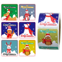 300pcs Merry Christmas Stickers for Cards 3cm Christmas Label Tags for Envelope Seal Xmas Card Holiday Gift Decoration Stickers
