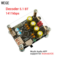 WEGE ZK-PT2 HIFI 5.1 BT USB Decoding Board Player Audio Receiver Old Amplifier Lossless Wuzhi Audio APP