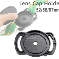 10PCS Camera lens cap 52mm 58mm 67mm strap holder Fit for CANON NIKON 18-55mm lens