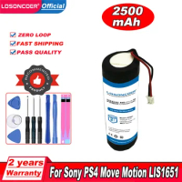 2pcs LOSONCOER LIS1651 Battery For Sony PS4 Play New Type PS4 Move Station Move Motion Controller Right / Left Hand Batteries