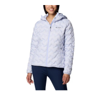 【Columbia 哥倫比亞】女款-保暖羽絨連帽外套-淺藍色(UWR27690LB/IF)