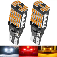 ไฟสำรอง LED, 10 ชิ้น, T15 4014, 45 ชิป, หลอด CANBUS, ไม่มีข้อผิดพลาด, ไฟ LED กำลังสูง, CANBUS W16W, 