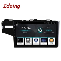 Idoing 9"Car Android Radio Multimedia Player For Honda Jazz 3 2015-2020 Fit 3 GP GK 2013-2020 GPS Navigation Head Unit No 2 Din