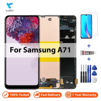 6.7'' Screen For Samsung Galaxy A71 A715 A715F A715FD LCD Display Touch Screen Digitizer Assembly With Frame Replacement Parts
