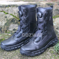Sepatu pdl tali putar kulit asli merk gozwat tni polri dishub paspampres