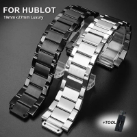19mm×27mm Solid Stainless Steel Watch Band for Hublot Watch Strap Folding Butterfly Buckle Metal Wat