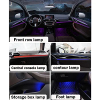 For BMW X3 G01 2017-2021 Car Ambient Light Screen control Decorative LED 11 colors Auto Atmosphere Lamp illuminated Strip