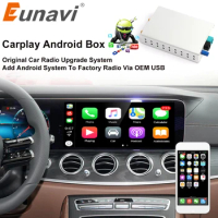 Carplay Ai Box Android10 Eunavi Box Car Multimedia Player New Version Wireless Mirror link For Apple Carplay Android Auto Tv Box