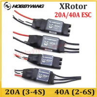 Hobbywing XRotor 20A 40A Brushless ESC 2-6S No BEC High Refresh XRotor Speed Controller For RC FPV Airplane UAV Drone Quadcopter