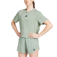 【Adidas 愛迪達】 W HIIT G T 酷涼 乾爽 運動 休閒 圓領短袖T恤 女 - JD8227