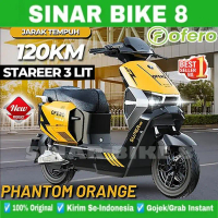 BISA COD Sepeda Listrik OFERO STAREER 3 LIT LITHIUM 1000 Watt Electric E Bike - Phantom Orange, 2 Ba
