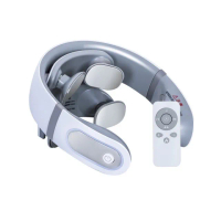【Smart bearing 智慧魔力】新款U型4D四頭仿真人肩頸熱敷震動按摩器(攜帶型/旅行用/USB充電)