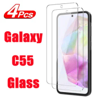 1/4Pcs 9H Tempered Glass For Samsung Galaxy C55 Screen Protector Glass Film