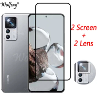 Full Cover Tempered Glass For Xiaomi 12T Screen Protector For Xiaomi 12T 11T 12Lite 12X 12 Pro Camera Glass For Xiaomi 12T Glass