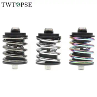 TWTOPSE Double Layer Bike Bicycle Rear Shock For Brompton Folding Bike 2 Spring Suspension Rear Shock Alloy Pad For 3sixty Part