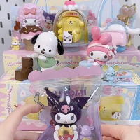 Miniso Sanrio Characters Blind Box Kulomi Pochacco Mystery Box Collectible Cute Kawaii Room Ornament Birthday For Girls Gift