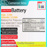 CameronSino Battery for Polycom Kirk 4080 DECT 5020 DECT 5040.fits 84743424 84743428 ICP73048 ,Cordless Phone Battery.