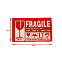 Fragile Stickers Please Handle with Care-Fragile-Thank You Warning Fragile Stickers Permanent Adhesi