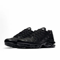 【NIKE 耐吉】Nike Air Max Plus 黑 復古運動鞋 低幫跑步鞋 男鞋 休閒鞋604133-050
