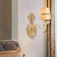 ARDENTE 001805 Lampu Dinding / Wall Lamp Classic Crystal dan Gold Tinggi 35 cm Lampu Hias Klasik