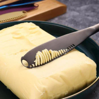 Butter Knife Cheese Cutter With Hole Cheese Grater Stainless For Portable Barbecue Steak Knives Set