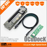 EXP GDC OCuLink High Speed GPU Dock PCI-E 4.0 X4 Mini PC Notebook Laptop External Graphic Video Card Adapter M.2 Mkey to OCuLink