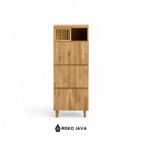 Almari Kayu Jati / Almari Minimalis Retro / Almari Pakaian | CLARKER