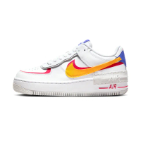 【NIKE 耐吉】Air Force 1 Shadow 女鞋 幻彩色 AF1 雙勾 厚底 經典 穿搭 低筒 休閒鞋 DZ1847-100