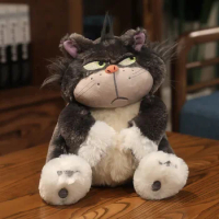 Disney Lucifer Cat Peluch Toy Anime Movie Stuffed Doll Soft Lucifer Cat Plushie Doll Home Decor Girl Birthday Gift