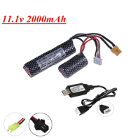 3S 11.1v 2000mAh 25C Li-ion battery /USB charger for Electric water Gel Ball Blaster Toys Pistol RC Parts 18350 11.1v Battery