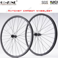 Carbon MTB Wheelset 29 Ratchet System 6 Bolt / Center Lock Boost 15x110 12x148 UCI Approved Tubeless 29er Mountain Bike Wheels