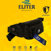 Eliter ATTA waistbag || tas selempang anti air pria dan wanita, waistbag Waterproof & Terbagi ke 4 K