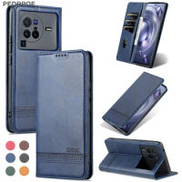 Leather Wallet Flip Phone Case For VIVO X30 X50 X60 X70T X70Pro Plus X80Pro S6 S7e S9e S10e Pro S12 S15e V23e V20Pro V20SE V21e