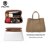 WUTA Dupont Paper Bag Organizer For Hermes Garden Party 30 Handbag Inner Bag Purse Insert Portable Makeup Bag Support Shaper