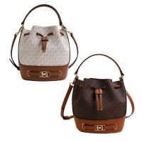 【Michael Kors】MK REED金字LOGO手提斜背水桶包/mk水桶包(多款可選)