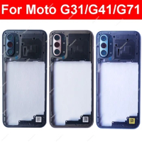For Motorola MOTO G31 G41 G71 Middle Housing Holder Cover Bezel with Volume Button Replacement