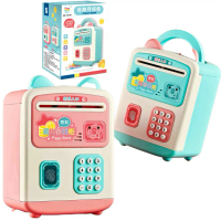 Két sắt mini dấu vân tay hình mèo và Két Sắt Mini/ Máy ATM Cho Trẻ Em Kuromi. LMS